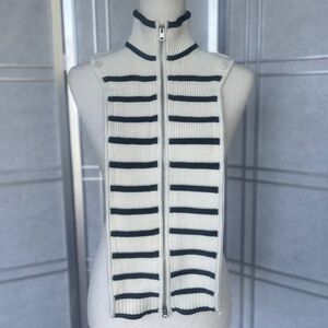 NWOT Veronica Beard Off-White/Navy Tempest Striped Dickey sz 00-14